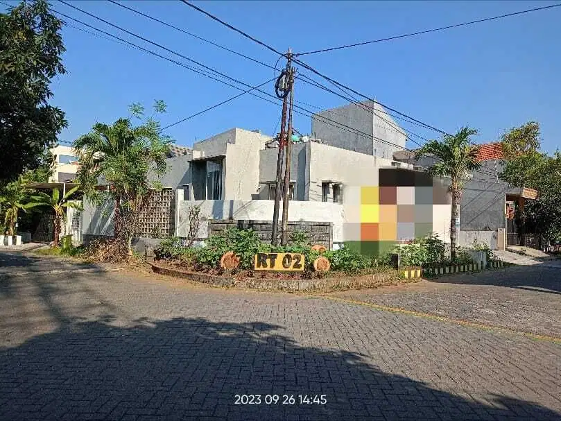 Dijual rumah pojok 1 lantai Pandugo Timur , Surabaya Timur