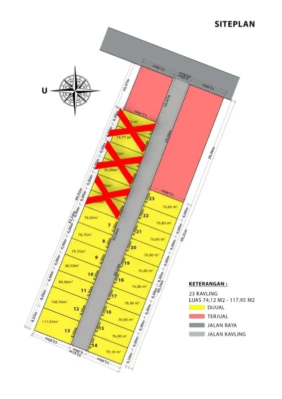 DIJUAL NEGO KAVLING SIAP BANGUN DEKAT UNDIP, 74 - 500M2