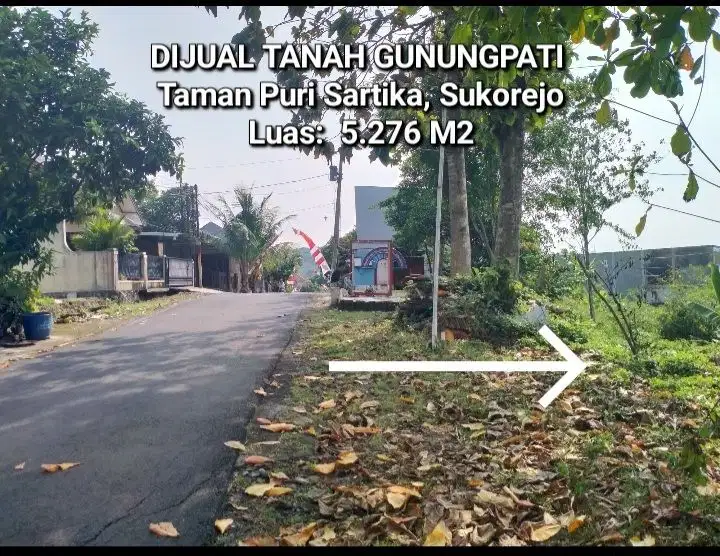 JUAL NEGO TANAH GUNUNGPATI SEMARANG, PINGGIR JALAN PERUMAHAN