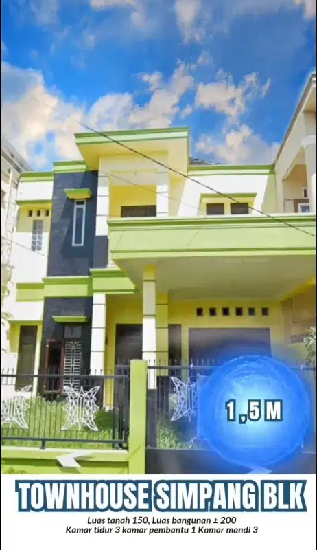 jual rumah murah simpang BLK