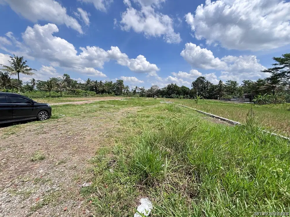 Dijual Tanah Villa Jogja View Sawah Dan Gunung Merapi, Siap Bangun