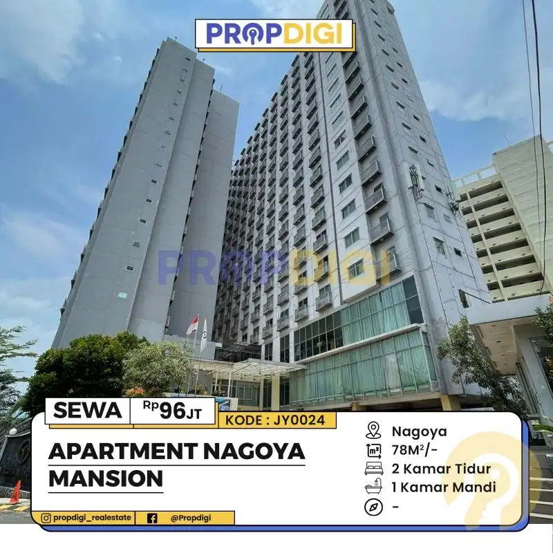 DISEWAKAN APARTMEN NAGOYA THAMRIN 2BR