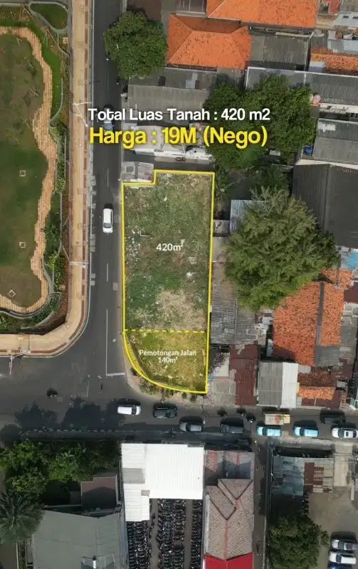 DI JUAL TANAH KOSONG HOOK PINGGIR JALAN MEGA KUNINGAN JAKARTA SELATAN