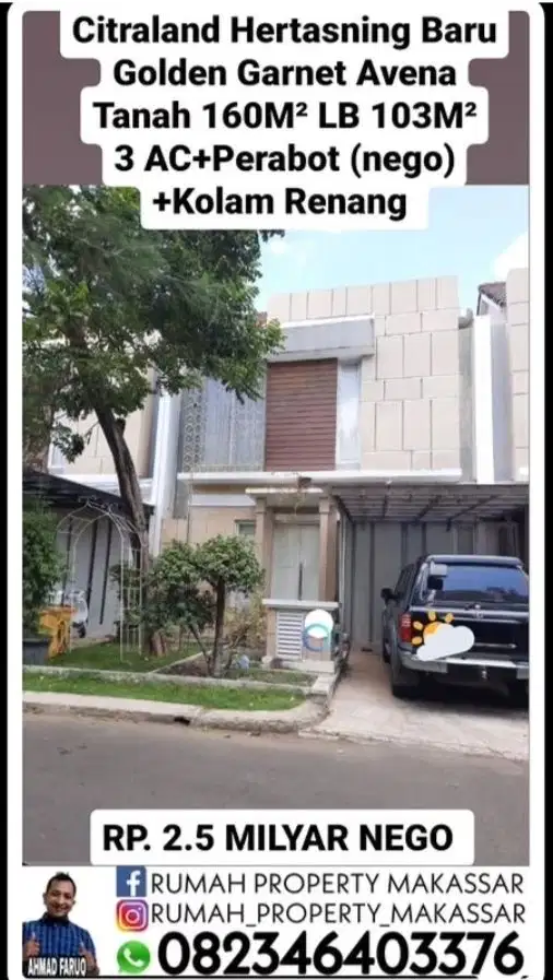 Citraland Hertasning Baru Golden Garnet Avena LT 160 LB103 Kmr 4 WC 3