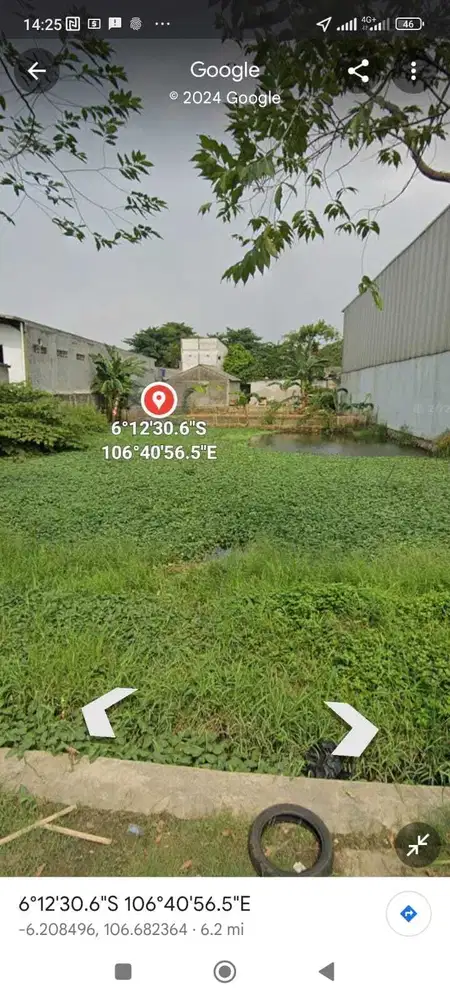 Kavling kotak siap bangun gudang jalur utama 10 Kompleks DPR Cipondoh