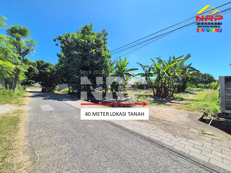 Dijual Tanah 40 meter dari Jl. Tidar, Singotrunan - Banyuwangi