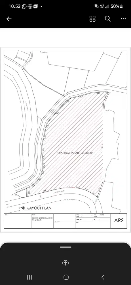 DISEWAKAN TANAH KOSONG LINGKAR TIMUR SIDOARJO