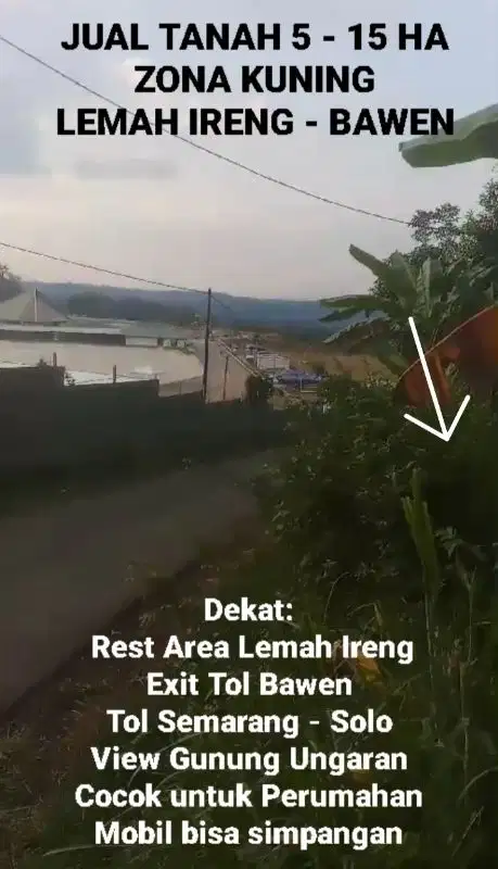DIJUAL TANAH ZONA KUNING, LEMAHIRENG, BAWEN, KAB. SEMARANG
