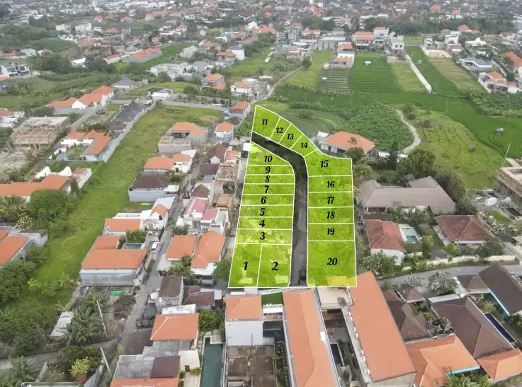 Tanah Kavling 1 - 5 Are Dekat Pantai Berawa Canggu