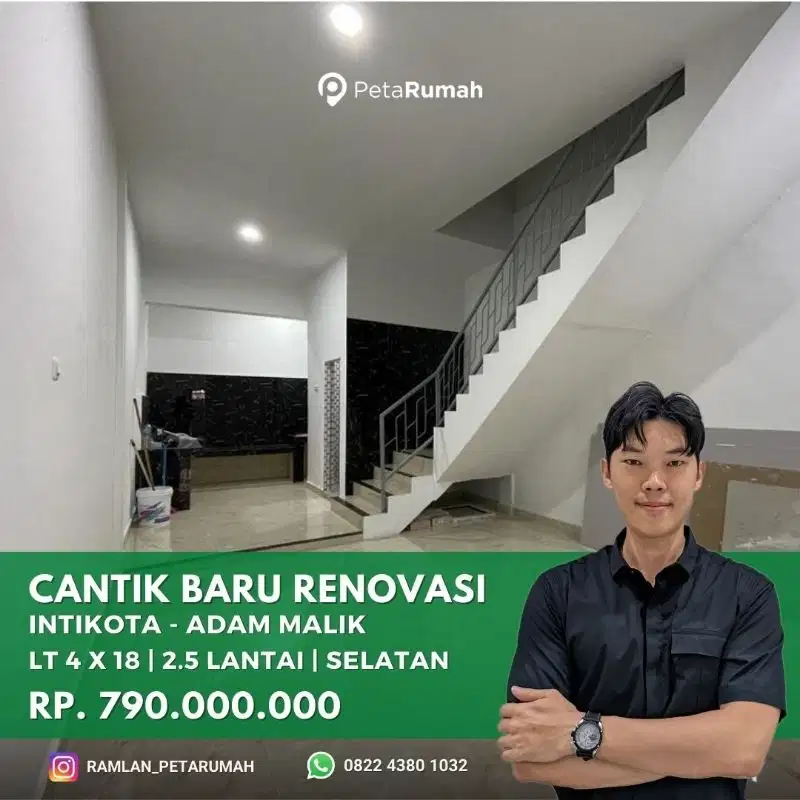 Rumah Cantik Baru Renovasi Adam Malik intikota