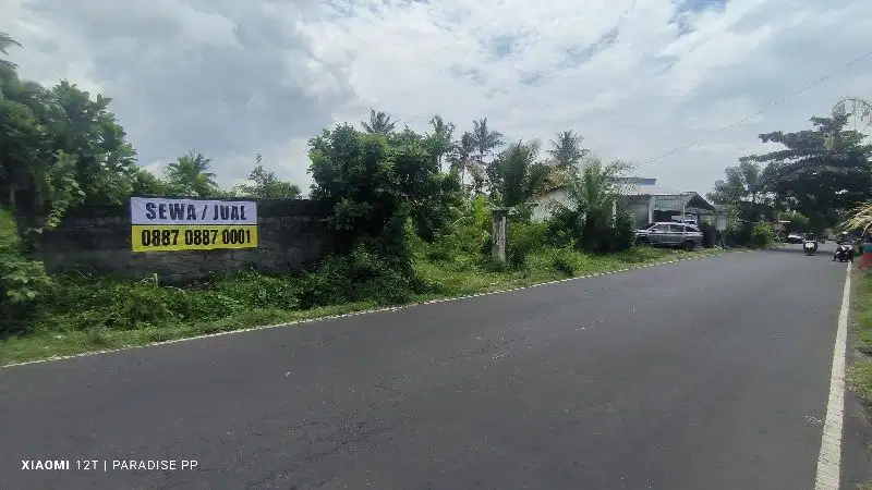 Tanah di Poros Jalan Karangasem Bali