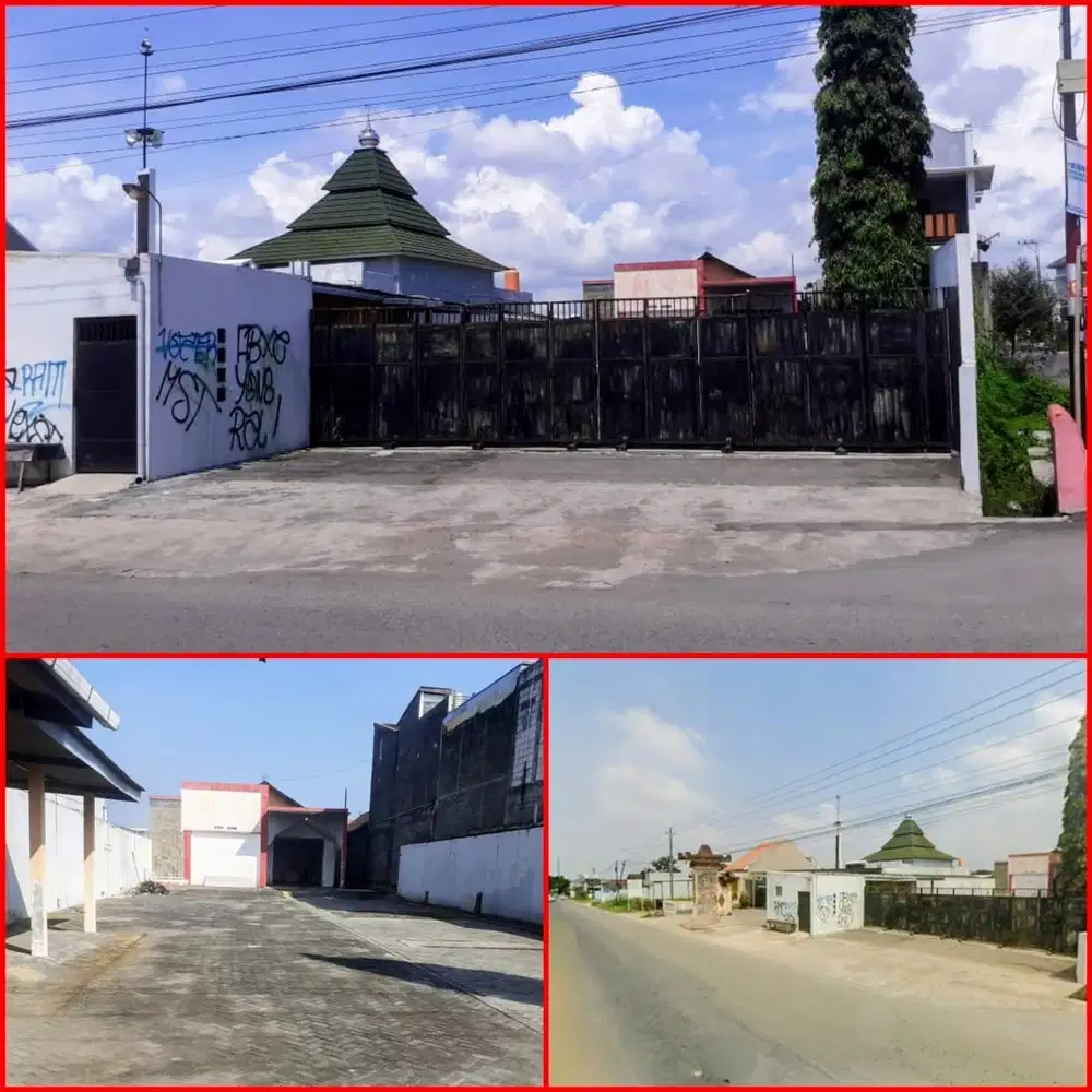 Gudang pinggir jalan raya manisrenggo tronton masuk