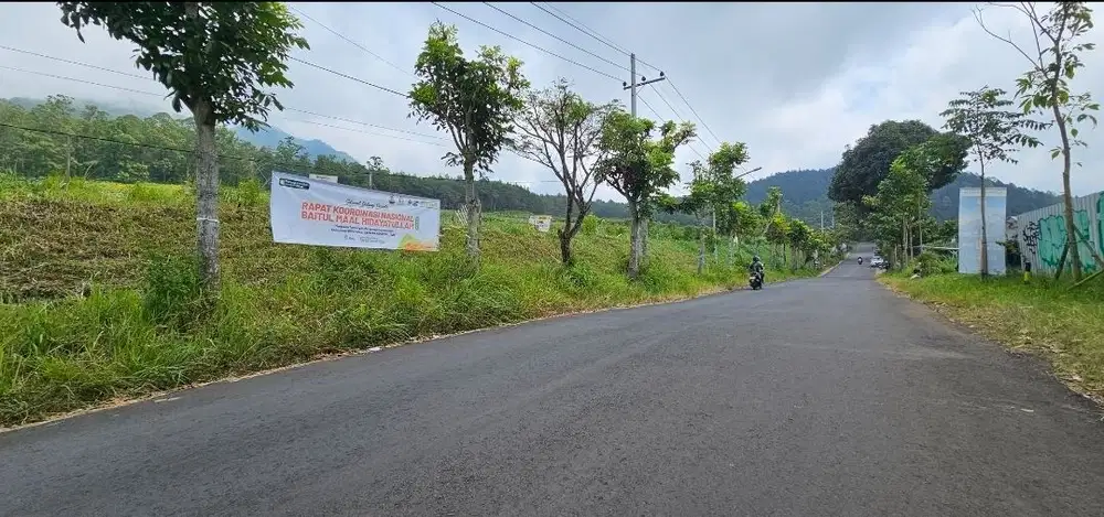 Tanah istimewa buat hotel perumahan depan amartha hills pinggir jalan