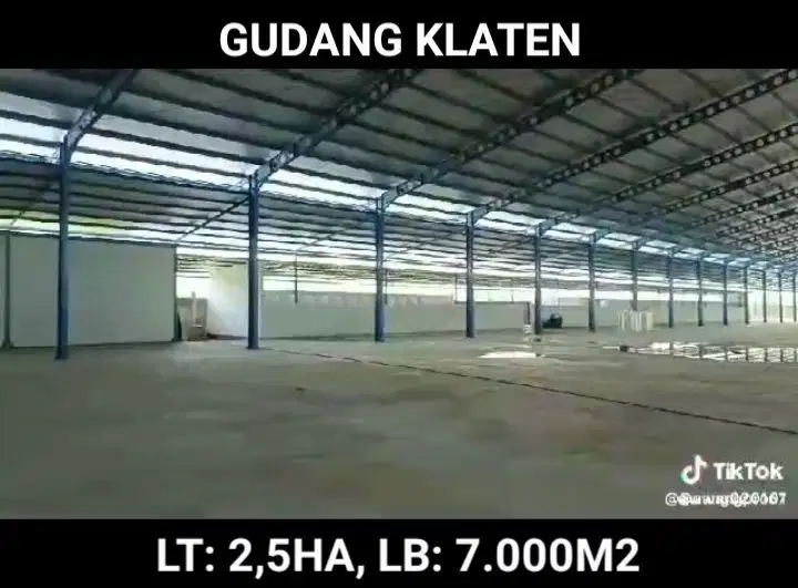 DISEWAKAN GUDANG KLATEN, SOLORAYA, JAWA TENGAH