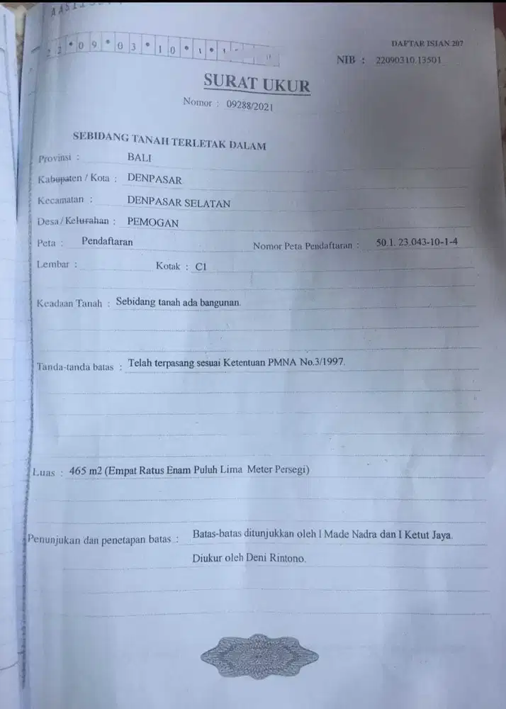 BUC - TANAH & BANGUNAN DI DENPASAR BALI