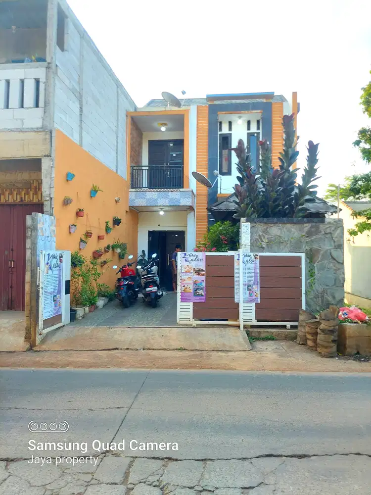 Rumah 2lantai pinggir jln raya benda mustika jaya bekasi msk kontener