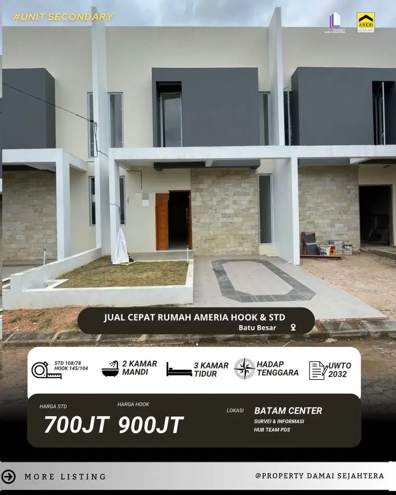 Dijual Rumah Batu Ampar Ameria 2