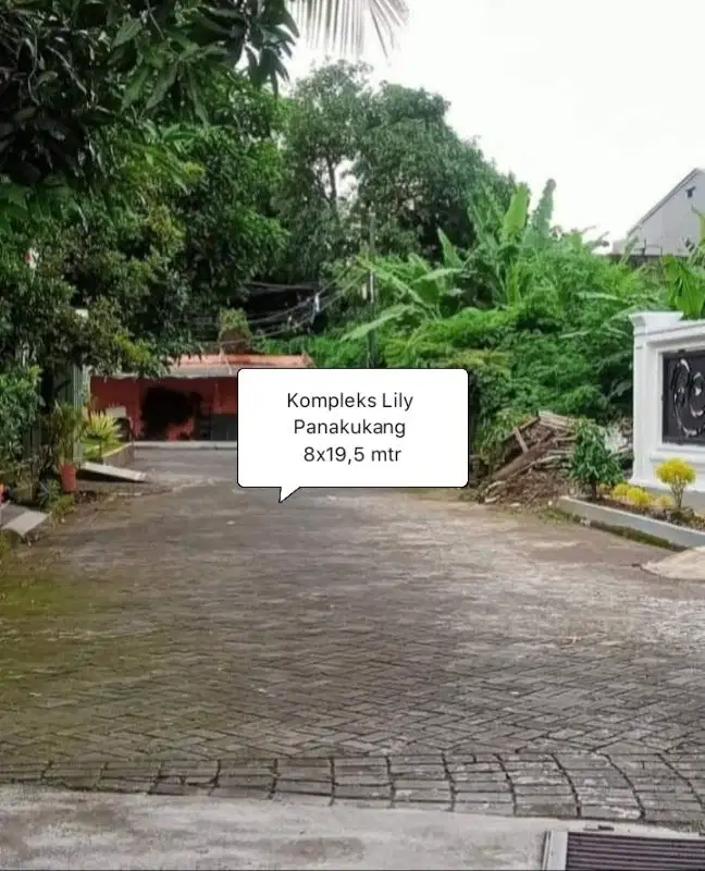Kavling KOMP Lily Panakkukang 8x19,5 mtr dekat Pettarani Hertasning
