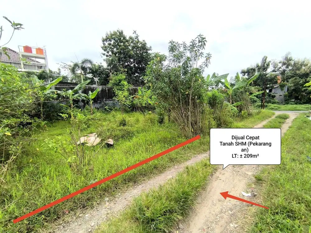 Tanah Pekarangan SHM Siap Bangun Kos Kosan / Hunian Dekat Kampus UMS