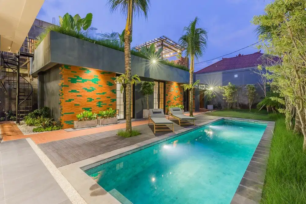 Fully Furnished Tropical Escape with Rooftop & Pool in Uluwatu