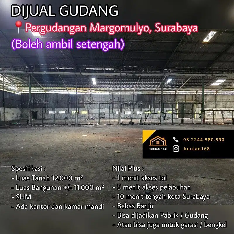 Gudang Pergudangan Raya Margomulyo Permai Suri Mulia Indah Surabaya