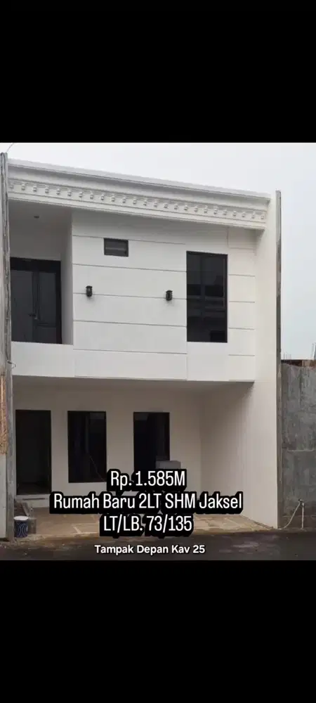 Rumah Baru Cluster Jalan Lebar Strategis Di Jagakarsa Jakarta Selatan