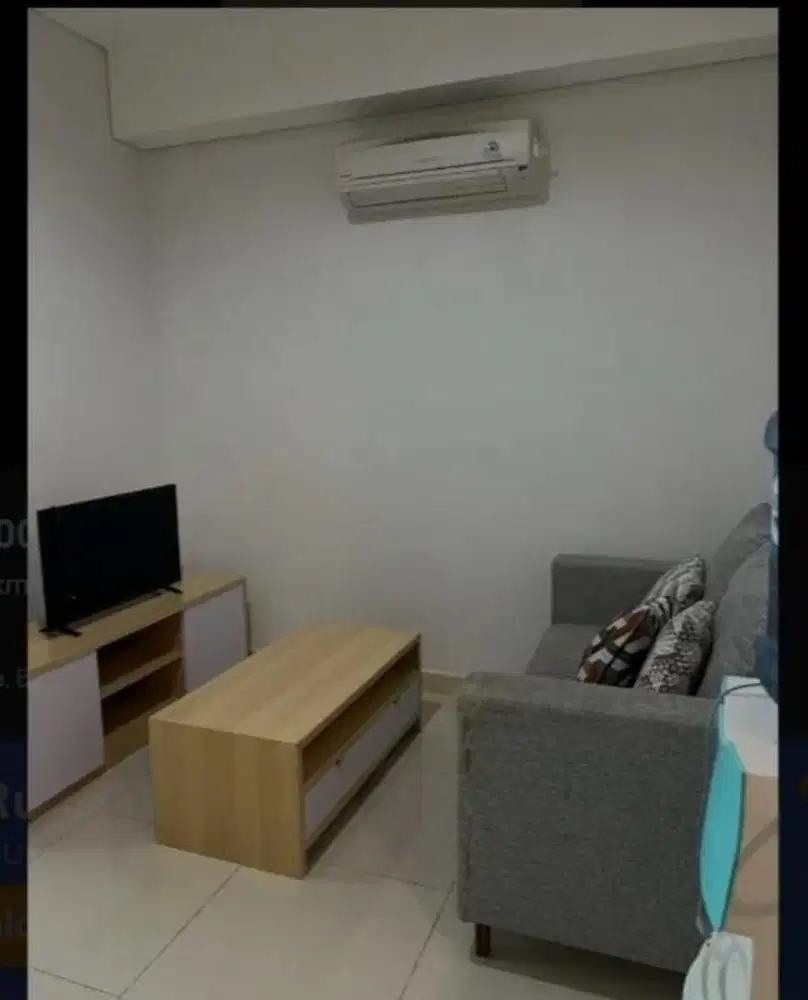 Di sewakan Apartemen Borneo bay Tipe 1 kmr tidur L 42 m2 view kota