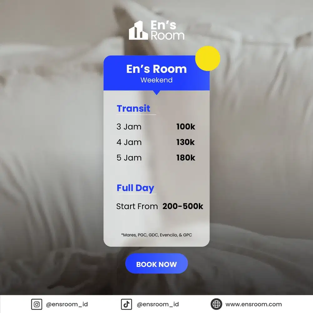 Rabu Staycation Green Pramuka City En'sRoom