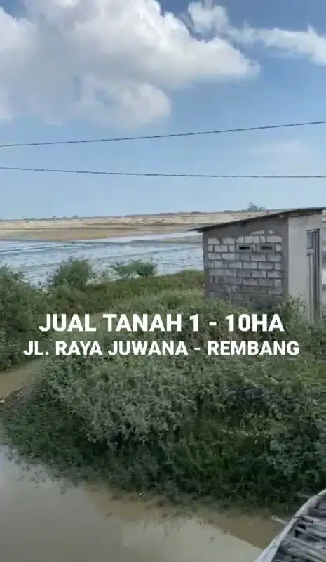 JUAL TANAH 1 - 10 HA JL. RAYA JUWANA - REMBANG PANTURA