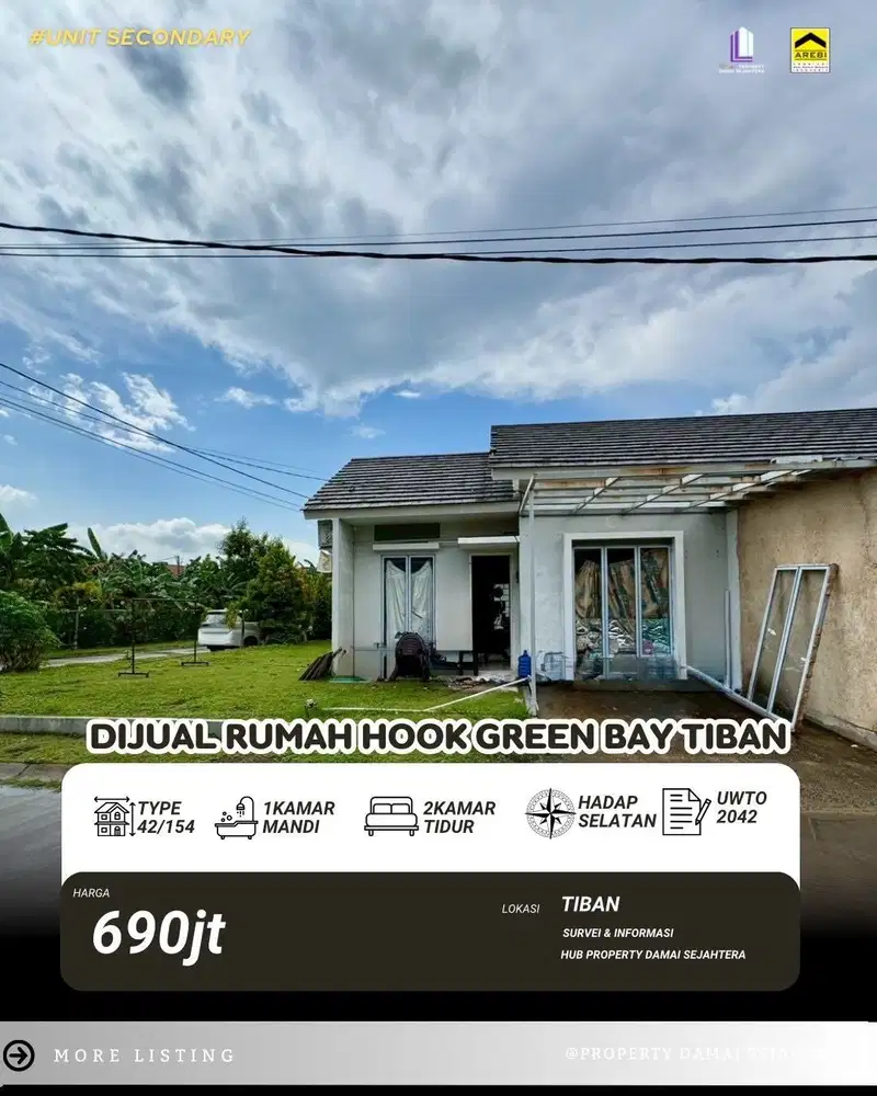 Dijual Rumah Hook Green Bay Tiban