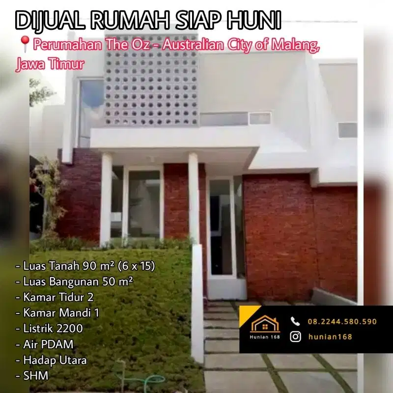 Rumah Villa Vila Perumahan The Oz Araya Singosari Tidar Malang