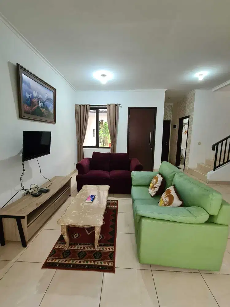 DIJUAL RUMAH FURNISH NEGO BAGUS BISA SURVEY THE ATMOSPHERE SENTUL CITY