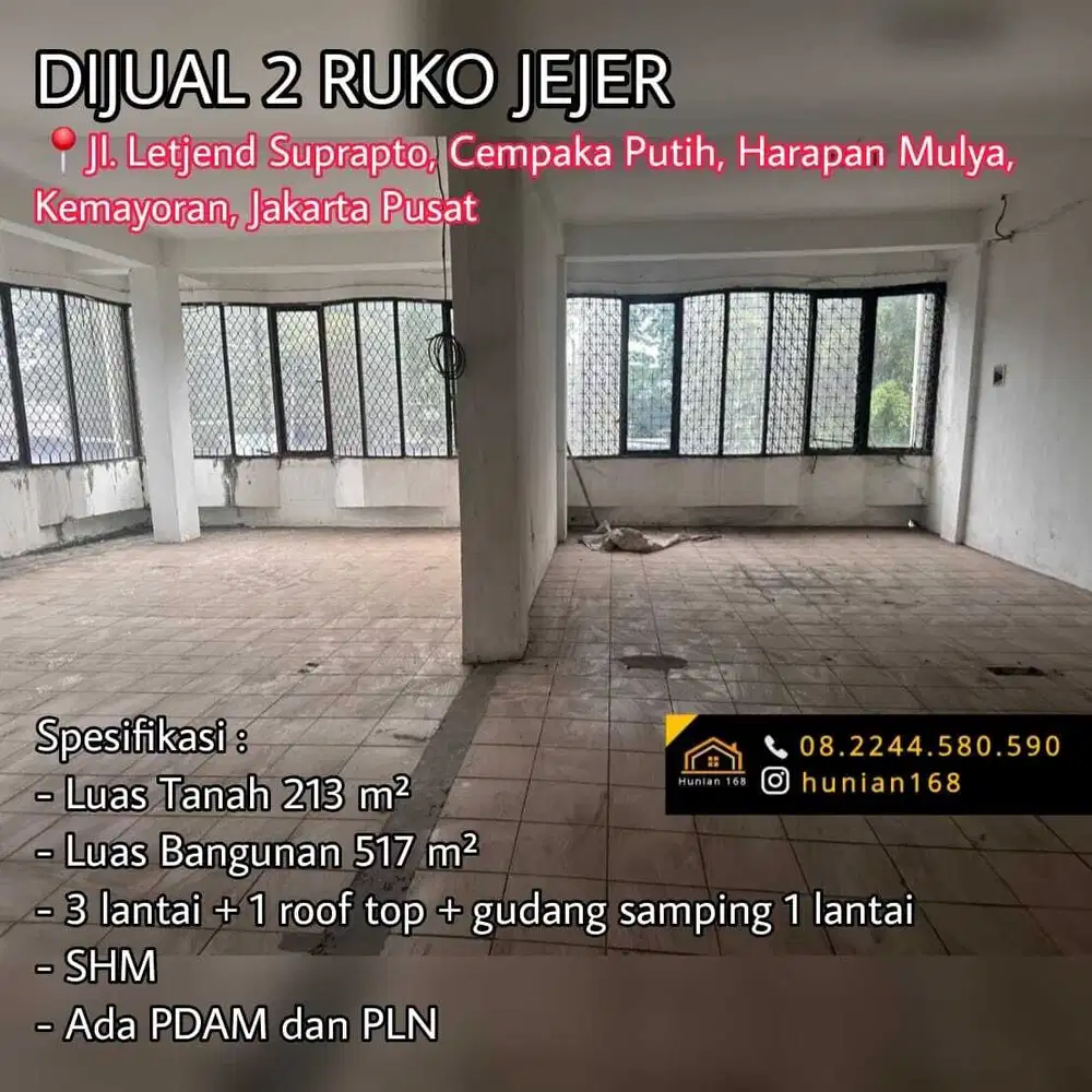 Ruko Raya Cempaka Putih Harapan Mulya Kemayoran Jakarta Pusat Jakp
