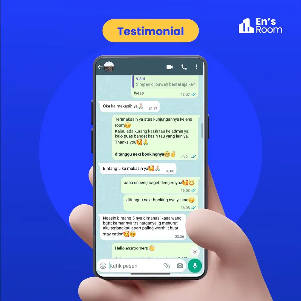 Staycation Green Pramuka City Aesthetic En'sRoom Rabu