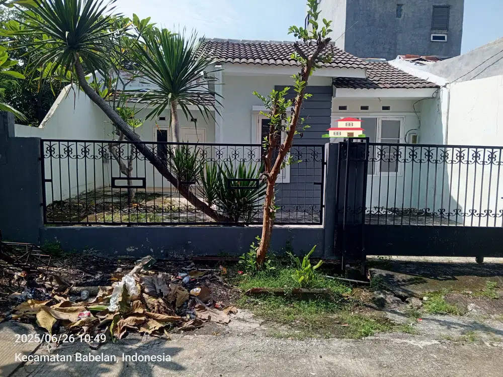 Rumah Hadap Taman Hook Pondok Ungu Permai Dekat Grand duta city