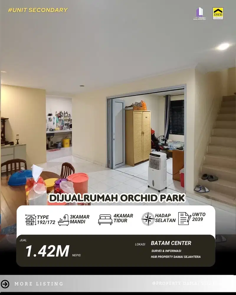 Dijual Rumah Orchid Park batam Center