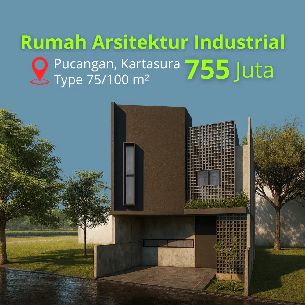 Area Solo Barat: Rumah Apik Pucangan Kartasura, SHM IMB