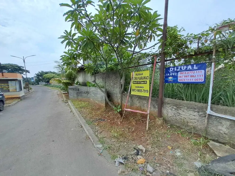 DIJUAL Tanah , Posisi Pinggir Jalan Raya Legok sebelah  perumahan Pesona Karawaci