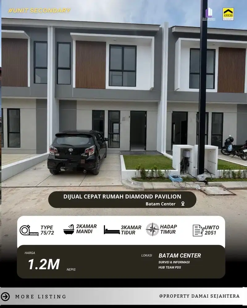 Dijual Rumah Baru Diamond Pavilion Batam Center