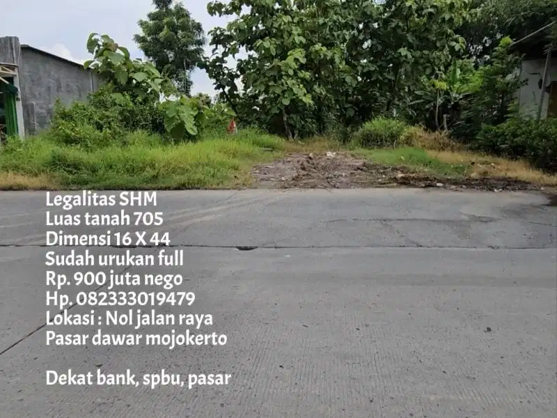 Lahan nol jl. raya pasar dawar area bisnis