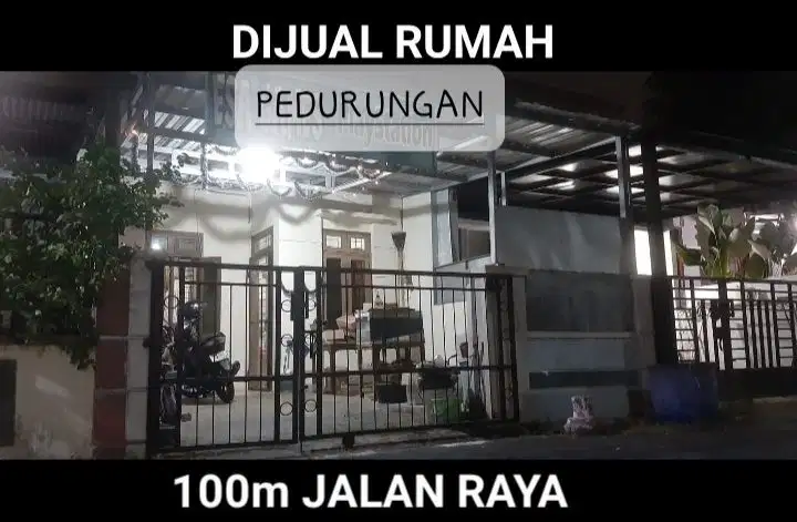 DIJUAL CEPAT RUMAH PEDURUNGAN 100M KE JL. RAYA SOEKARNO HATTA SEMARANG