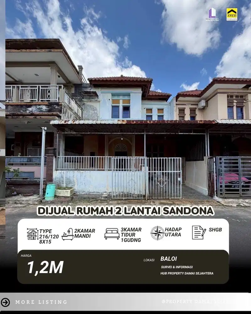 Dijual Rumah Sandona Batam Samping UIB