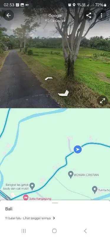 tanah murah butuh uang di tabanan bali dekat pantai soka luas 242