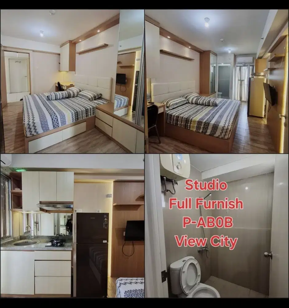 sewa bulanan studio furnish apartemen educity by Citihome