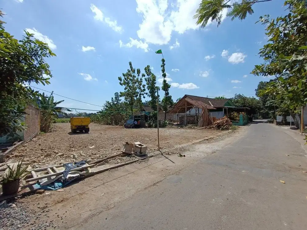 Dekat Puskesmas Pleret, Tanah Dijual Jogja Pas Hunian, Akses Aspal