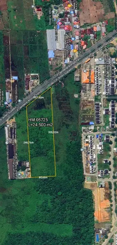 Tanah Tepi Jalan Ayani samping Ciputra