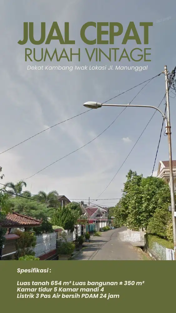 Jual rumah dekat kambang iwak