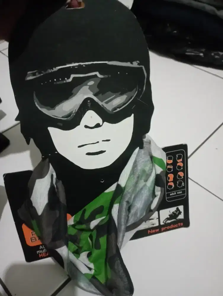 bandana all size ,motif Loreng,kondisi baru,jual 40rb