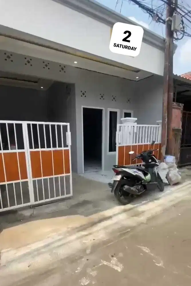 DIJUAL RUMAH BARU 1 LANTAI AKSES MOBIL CONDET CASH ONLY