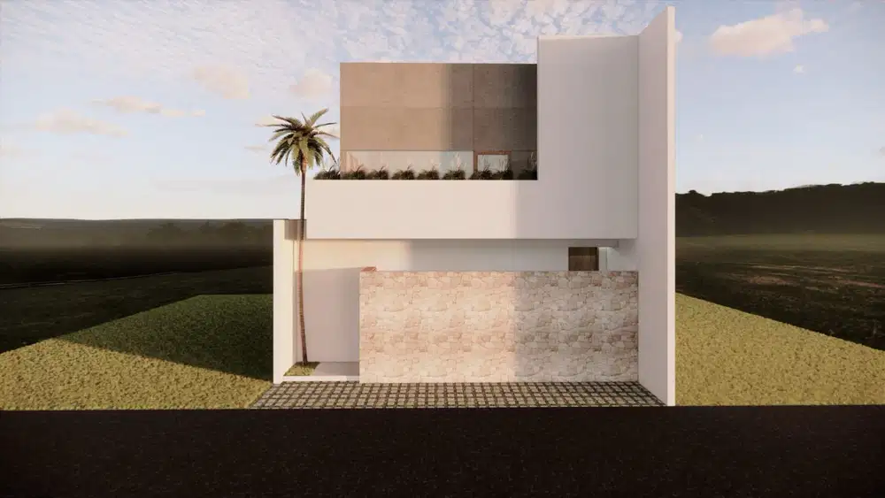 Modern Villa Babakan With Ricefield View